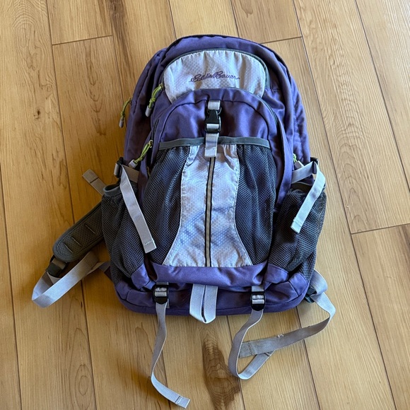 Eddie Bauer Backpack in Purple and Gray - Picture 1 of 6